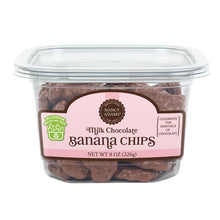 Wholesale Nancy Adams Milk Chocolate Banana Chips 8 Oz Tub- Bulk