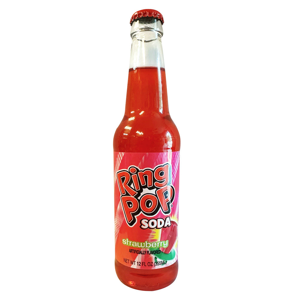 Wholesale Ring Pop Strawberry Soda 12 Oz Bottle- Bulk