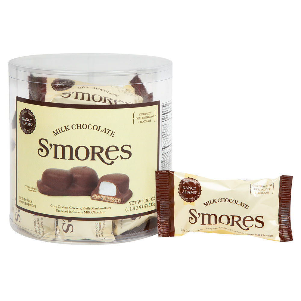 Wholesale Nancy Adams Milk Chocolate S’Mores Single Serve Tub- Bulk