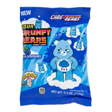 Wholesale Care Bears Warheads Sour Blue Raspberry Grumpy Bears 4.5 Oz Peg Bag- Bulk