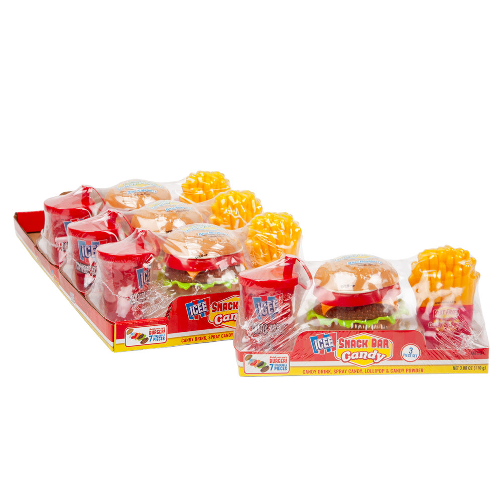 Wholesale Icee Snack Bar Candy 3 Piece Set- Bulk