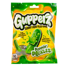 Wholesale Gupperz Poppin’ Pickles Gummy Liquid Filled Popperz 2.54 Oz Peg Bag- Bulk