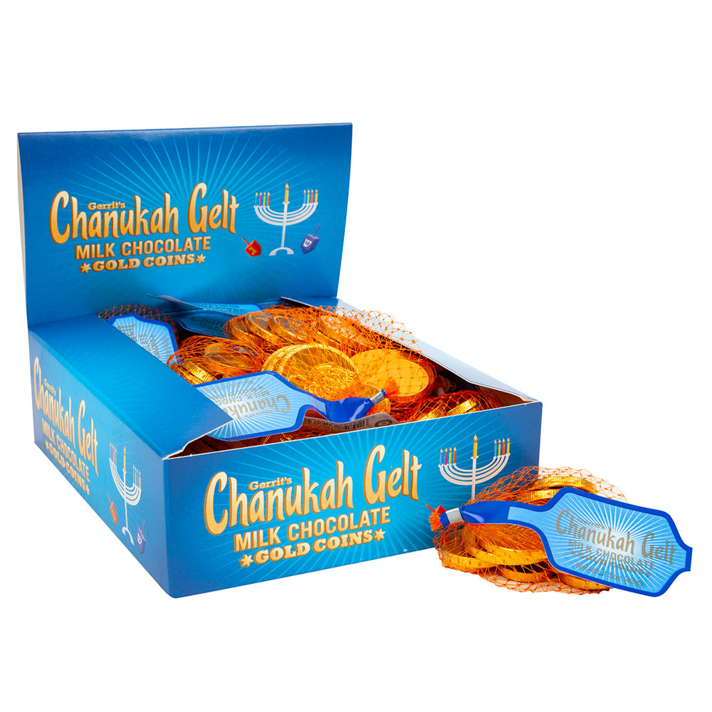 Wholesale Gerritt'S Chanukah Gelt Milk Chocolate Coins 1.5 Oz- Bulk