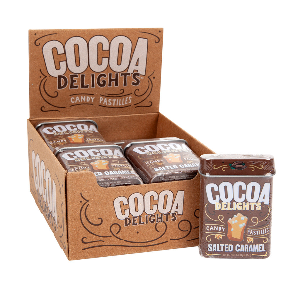 Wholesale Cocoa Delights Salted Caramel 1.07 Oz Tin- Bulk