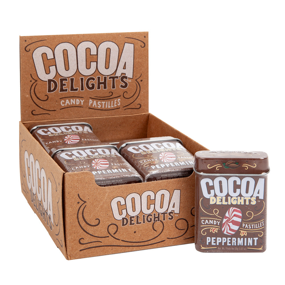 Wholesale Cocoa Delights Peppermint 1.07 Oz Tin- Bulk