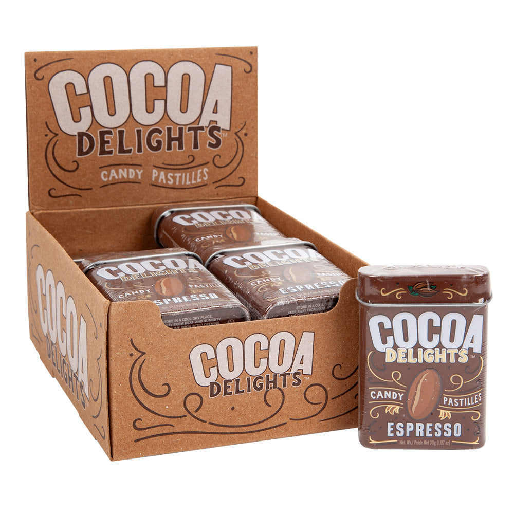 Wholesale Cocoa Delights Espresso 1.07 Oz Tin- Bulk