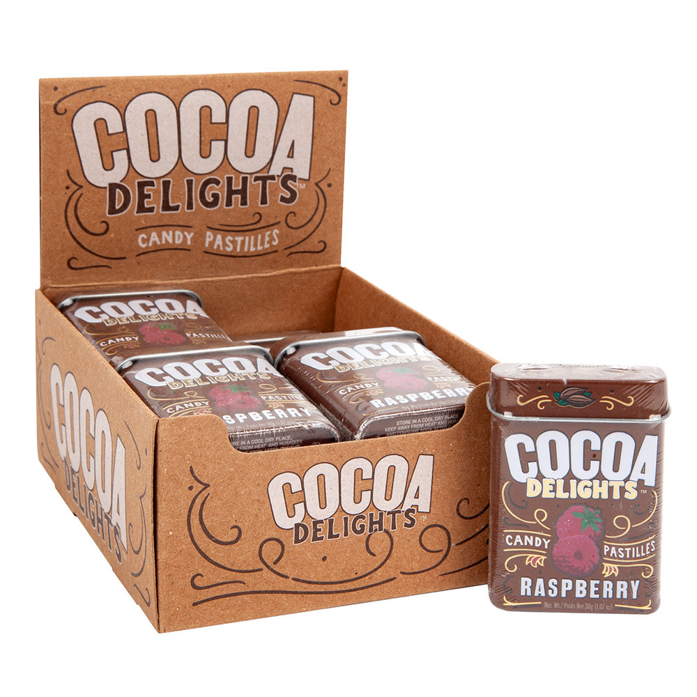 Wholesale Cocoa Delights Raspberry 1.07 Oz Tin- Bulk