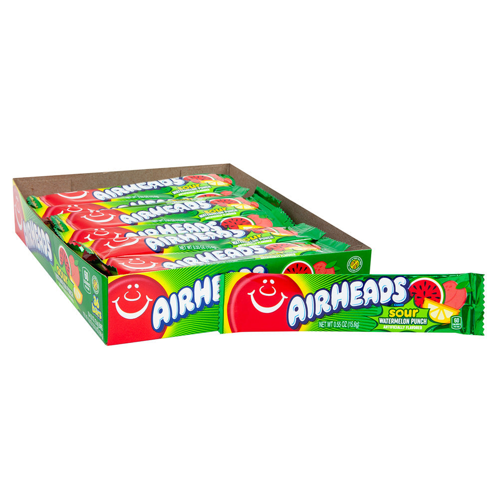 Wholesale Airheads Sour Watermelon Punch 0.55 Oz- Bulk