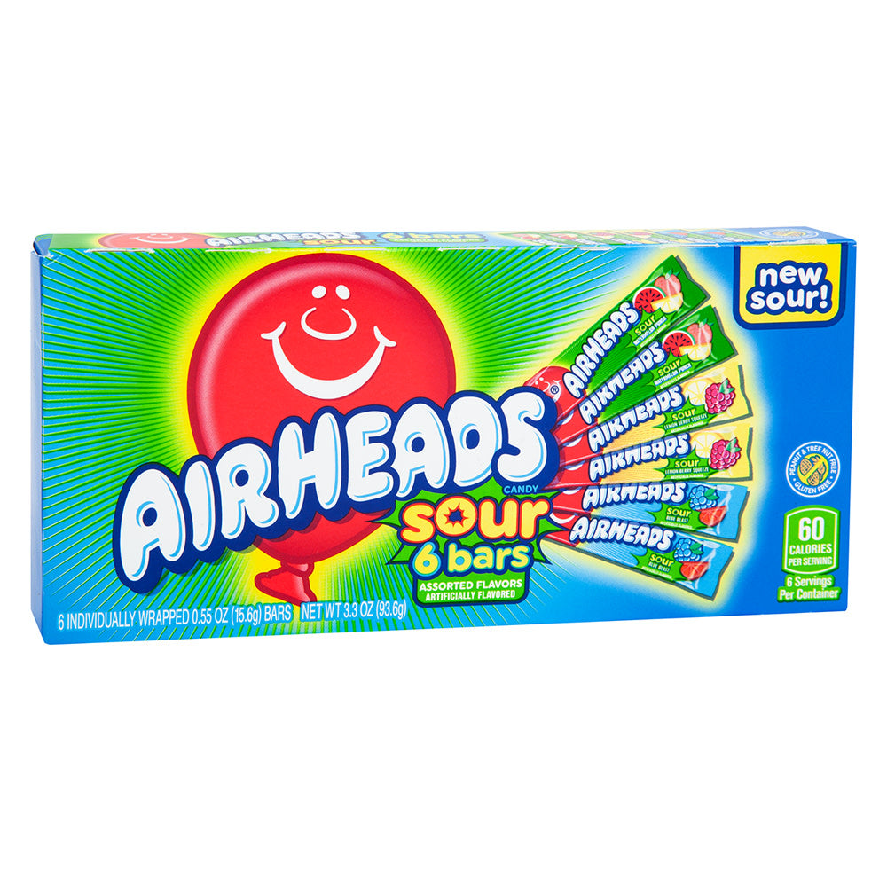 Wholesale Airheads Sour Assorted 3.3 Oz Theater Box- Bulk