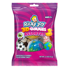 Wholesale Ricky Joy Assorted 3D Gummies 2.5 Oz Peg Bag- Bulk