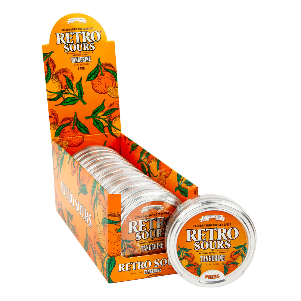 Wholesale Retro Sours Tangerine 2.12 Oz Tin- Bulk