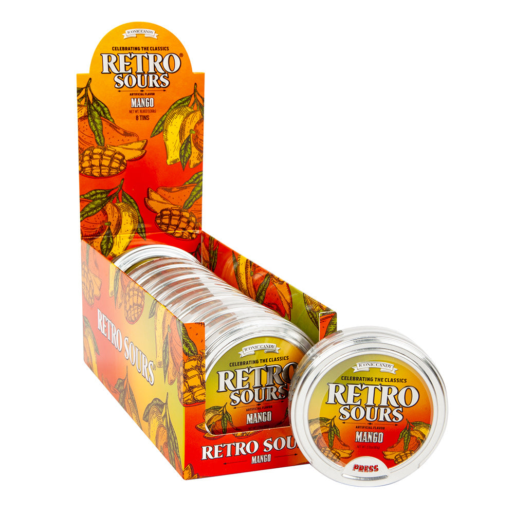 Wholesale Retro Sours Mango 2.12 Oz Tin- Bulk