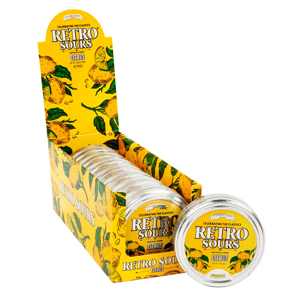 Wholesale Retro Sours Citrus 2.12 Oz Tin- Bulk
