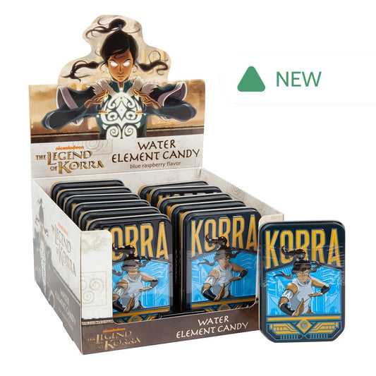 Wholesale Avatar The Legend Of Korra Water Element Blue Raspberry Candy 1 Oz Tin- Bulk