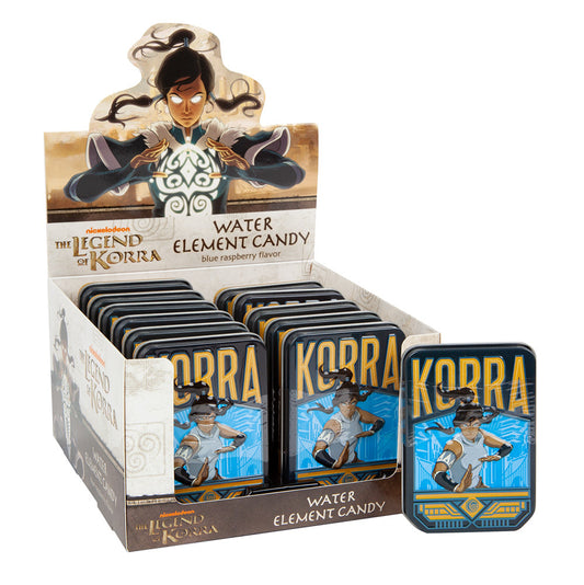 Wholesale Avatar The Legend Of Korra Water Element Blue Raspberry Candy 1 Oz Tin- Bulk