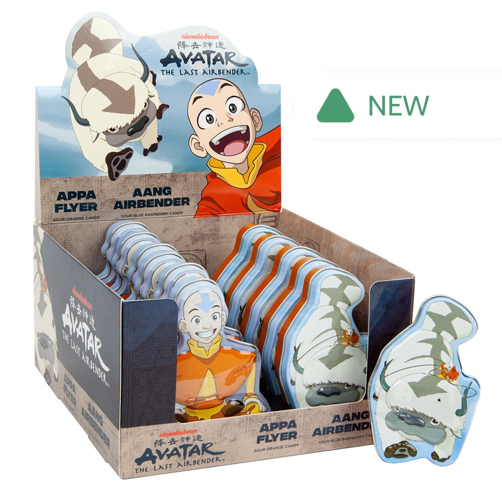 Wholesale Avatar: The Last Airbender Sour Orange Blue Raspberry Candy 0.7 Oz Tin- Bulk