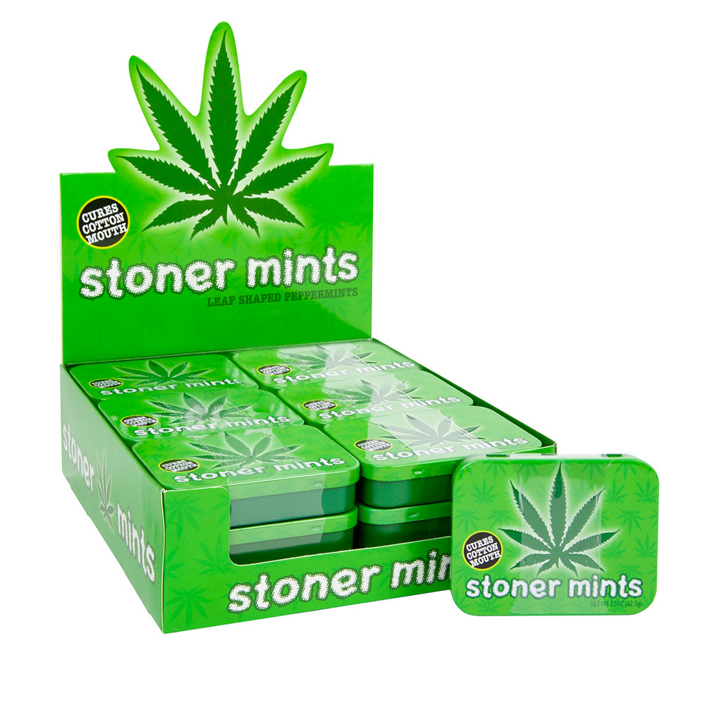 Stoner Mints Leaf Shaped Peppermints 1.5 Oz Tin