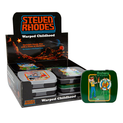 Wholesale Steven Rhodes Warped Childhood Blue Raspberry Candy 1.5 Oz Tin- Bulk
