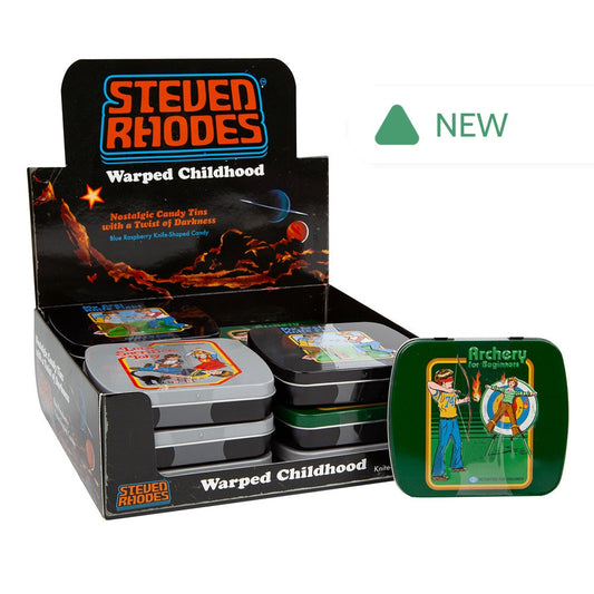 Wholesale Steven Rhodes Warped Childhood Blue Raspberry Candy 1.5 Oz Tin- Bulk