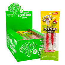 Wholesale Warheads Sour Watermelon Rock Candy Sticks 1.06 Oz- Bulk
