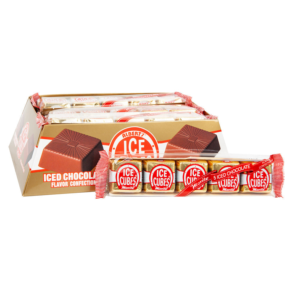 Wholesale Ice Cubes Iced Chocolate Flavor 5 Piece 12 Count Sleeve- Bulk