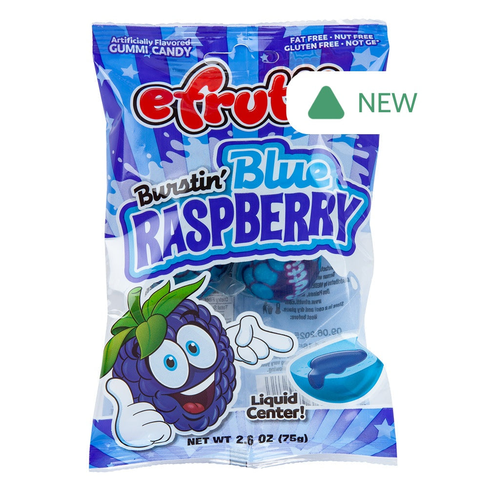 Wholesale E.Frutti Burstin Blue Raspberry 4 Piece Peg Bag- Bulk