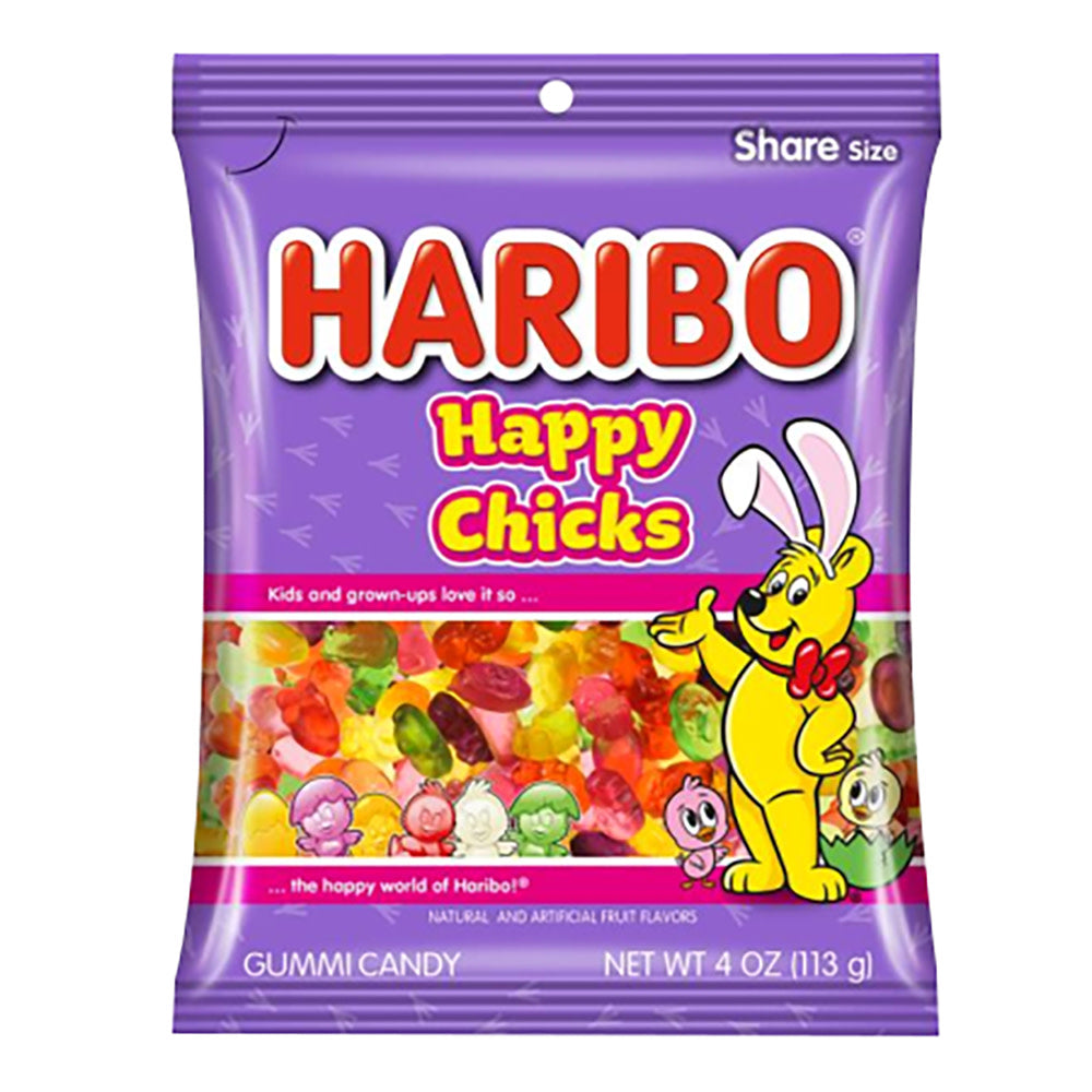 Wholesale Haribo Happy Chicks 4 Oz Peg Bag- Bulk