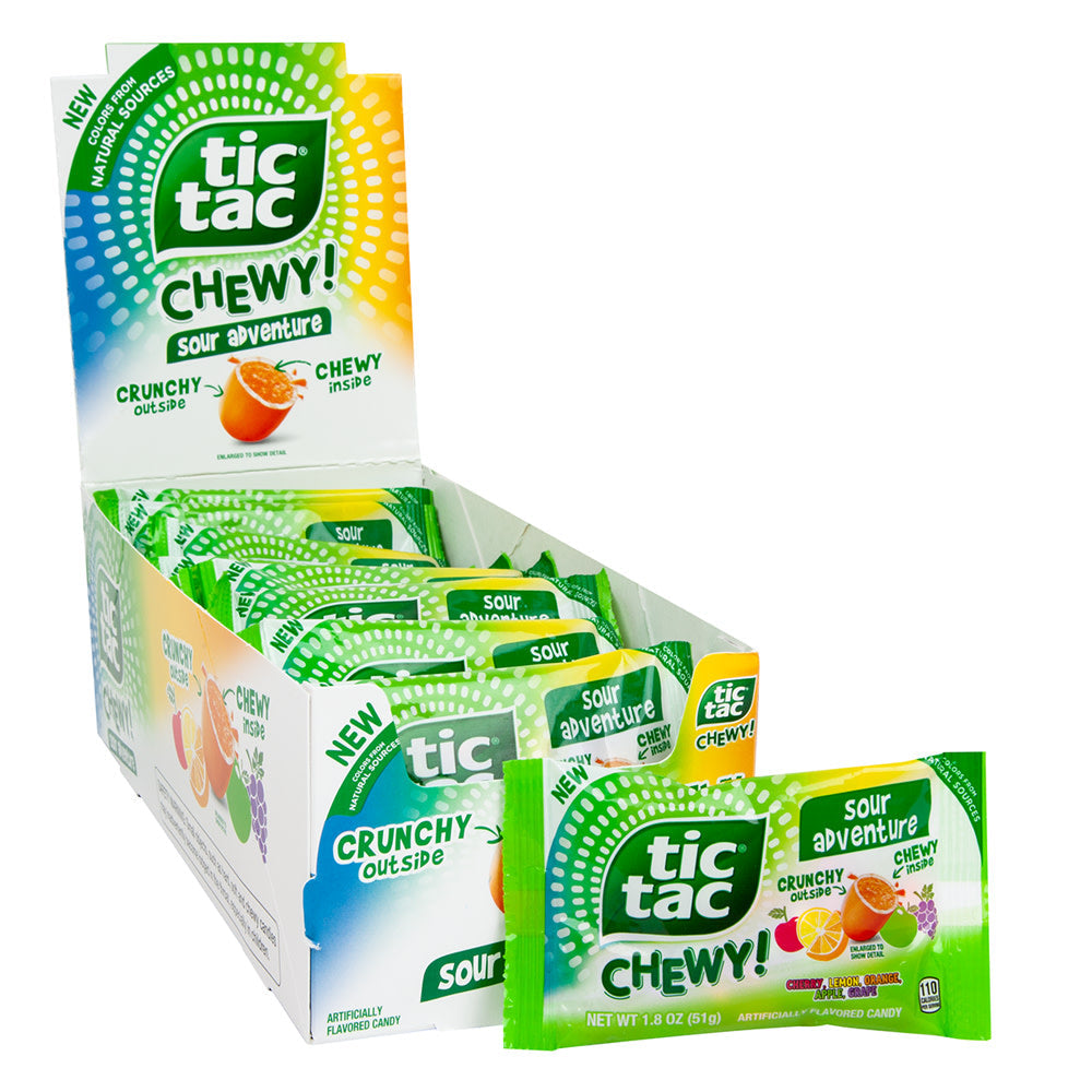 Wholesale Tic Tac Sour Adventure Chewy 1.8 Oz Bag- Bulk