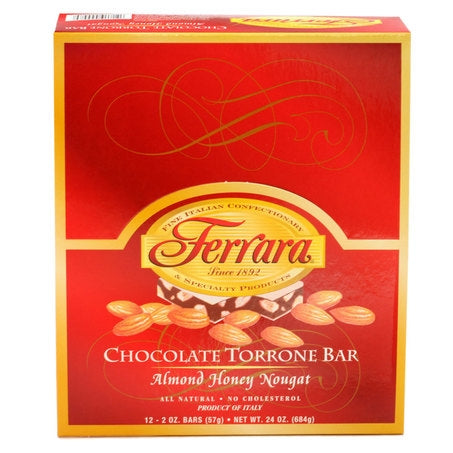 Wholesale Ferrara Chocolate Torrone Bar | 2 oz- Bulk