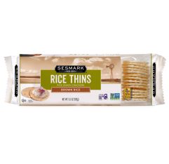 Wholesale Sesmark Brown Rice Thins 3.5 Oz- Bulk