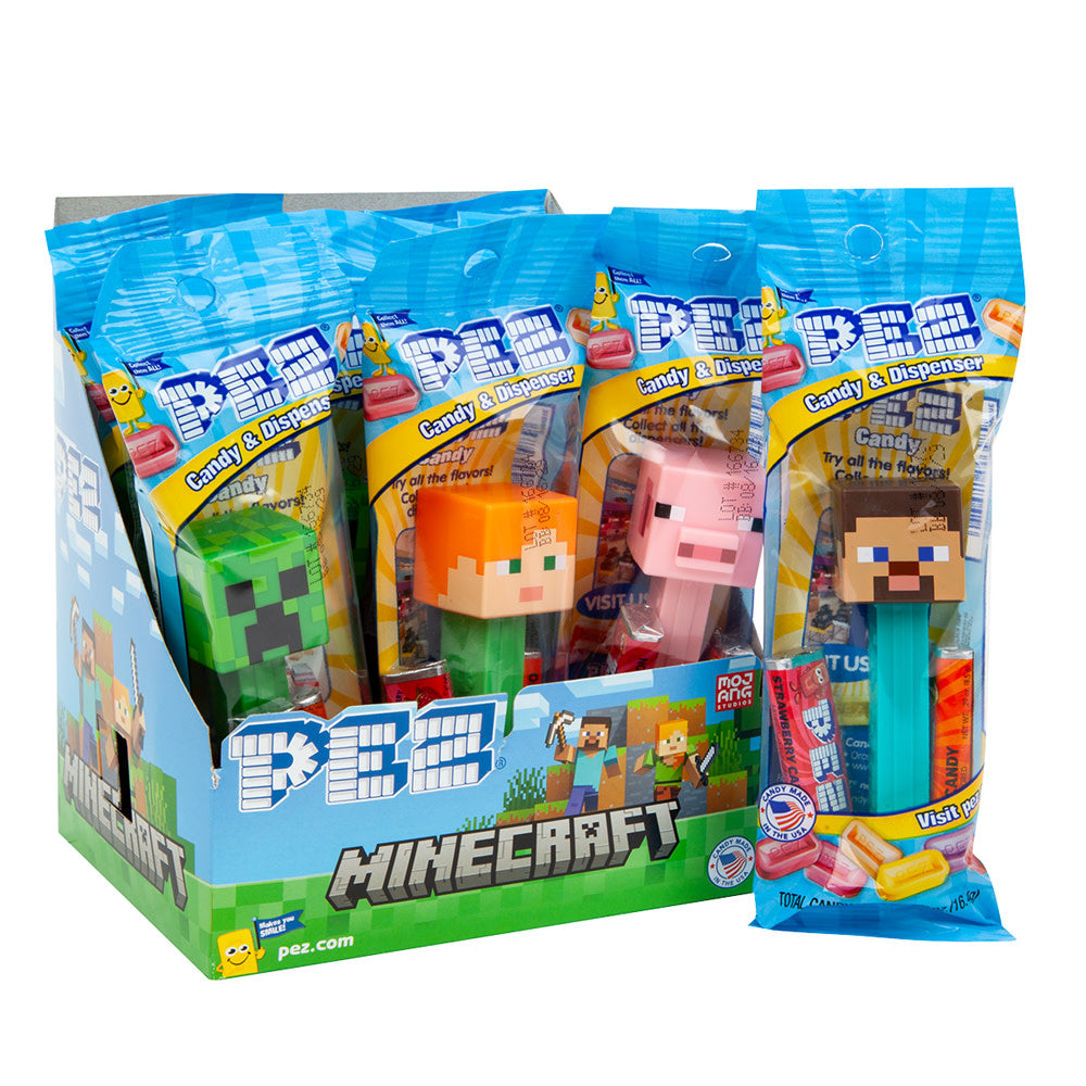 Wholesale Minecraft Pez Assorted 0.58 Oz- Bulk