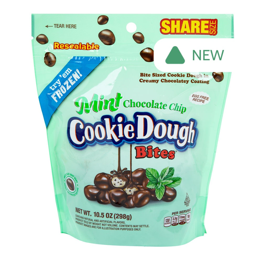 Wholesale Cookie Dough Bites Mint Chocolate Chip Pouch- Bulk