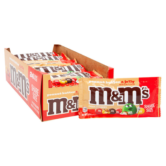 Wholesale M&M'S Peanut Butter & Jelly Share Size 2.83 Oz Bag- Bulk