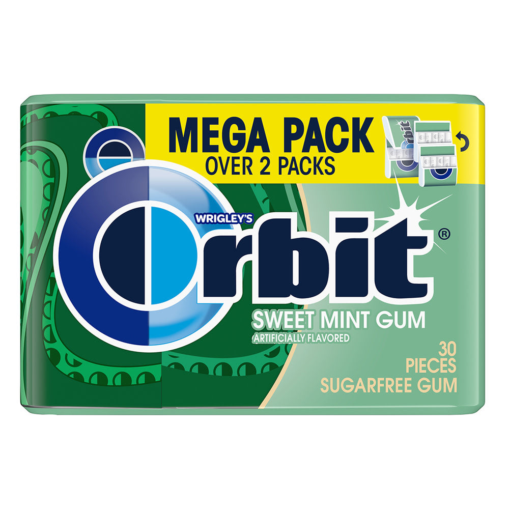 Wholesale Orbit Sugar Free Sweet Mint Gum 30 Piece Mega Pack- Bulk