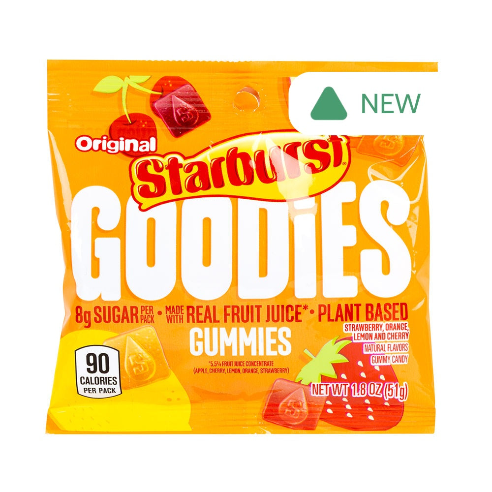 Wholesale Starburst Goodies Original Gummies 1.8 Oz Peg Bag- Bulk
