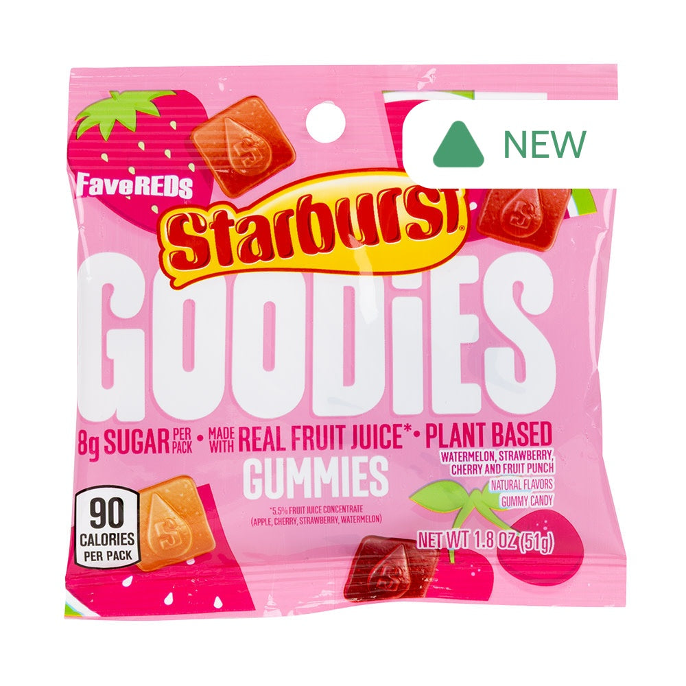 Wholesale Starburst Goodies Favereds Gummies 1.8 Oz Peg Bag- Bulk