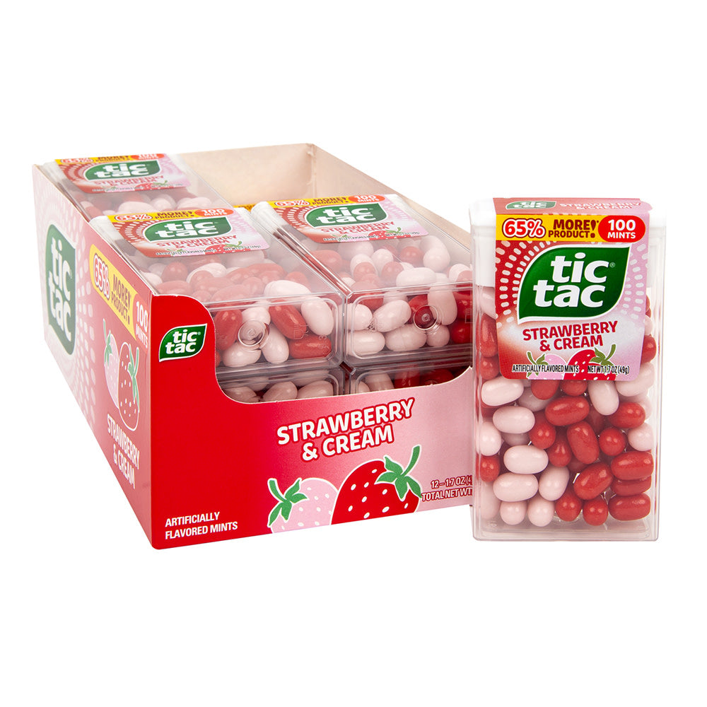 Wholesale Tic Tac Strawberry & Cream 1.7 Oz- Bulk
