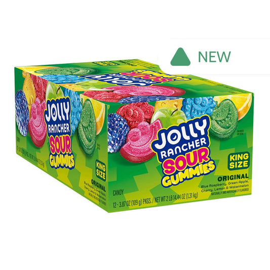 Wholesale Jolly Rancher Sour Gummies King Size 3.87 Oz Bag- Bulk