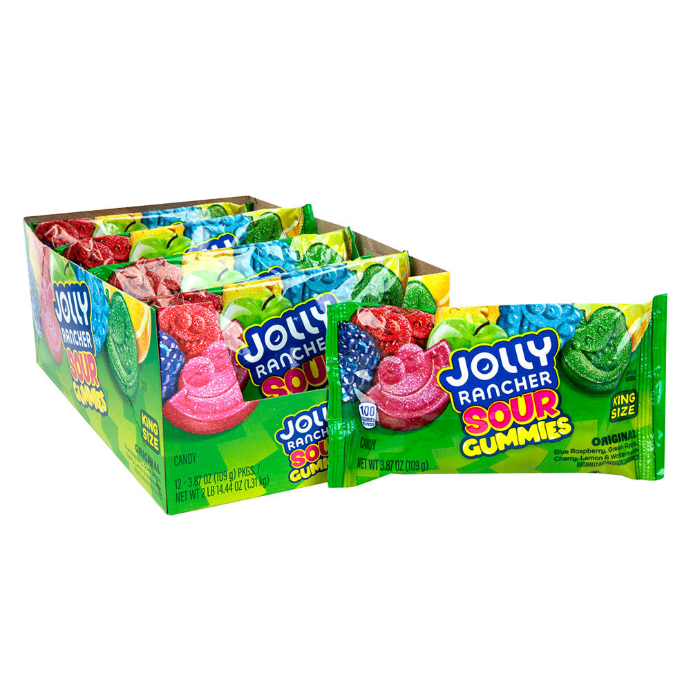 Wholesale Jolly Rancher Sour Gummies King Size 3.87 Oz Bag- Bulk