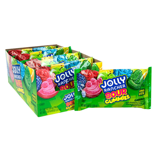 Wholesale Jolly Rancher Sour Gummies King Size 3.87 Oz Bag- Bulk