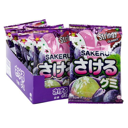 Wholesale Sakeru Grape Gummy 1.16 Oz Peg Bag- Bulk