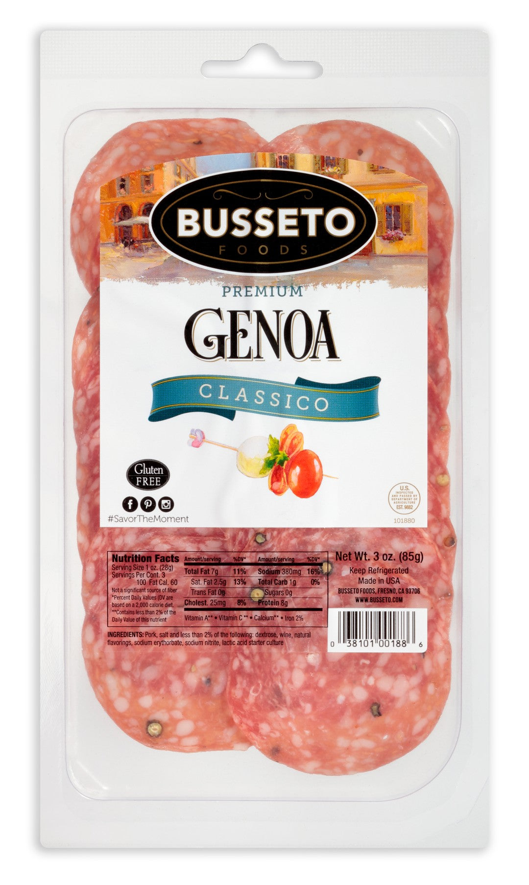 Wholesale Busseto Sliced Genoa- Bulk