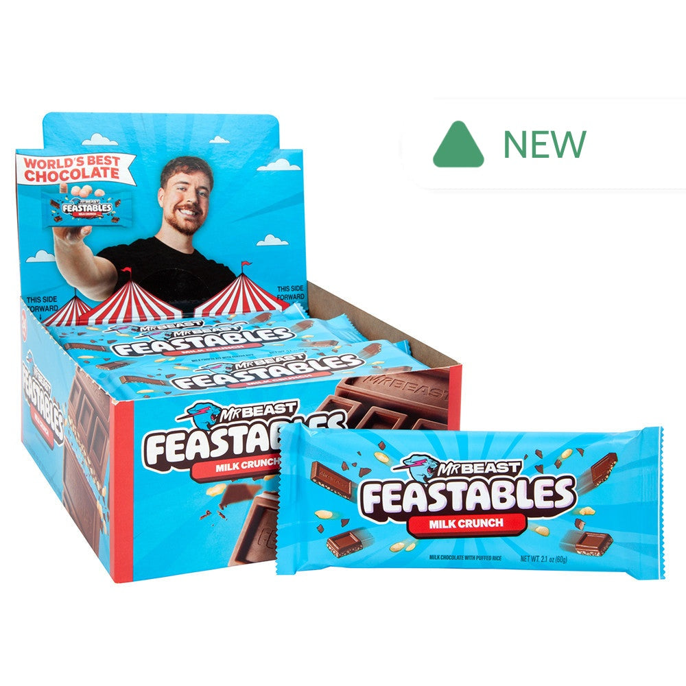 Wholesale Mr Beast - Feastables - Bar Milk Crunch - 2.11Oz- Bulk