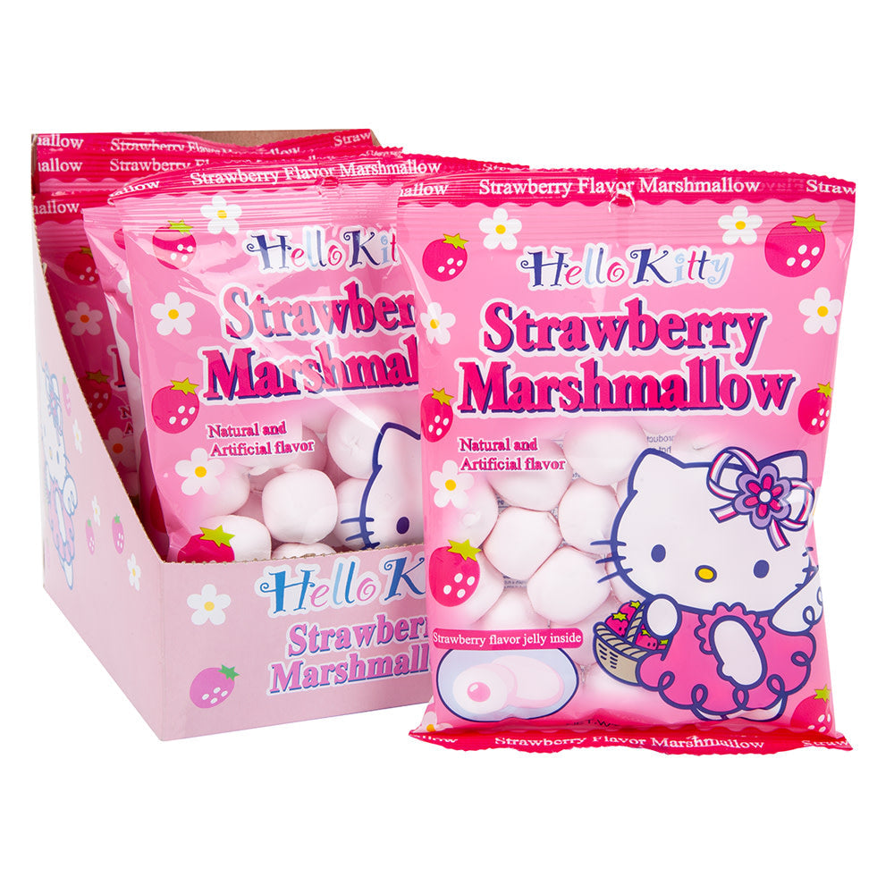 Wholesale Hello Kitty Strawberry Marshmallows Peg Bag- Bulk