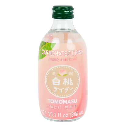 Wholesale Tomomasu White Peach Sparkling Soda Bottle- Bulk