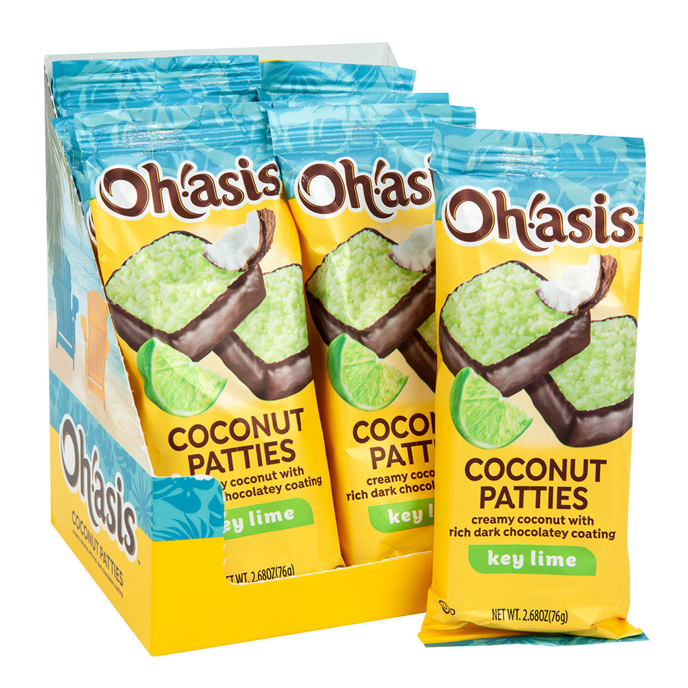 Wholesale Oh!Asis Key Lime Coconut Patties 2 Piece *Fl Dc Only*- Bulk