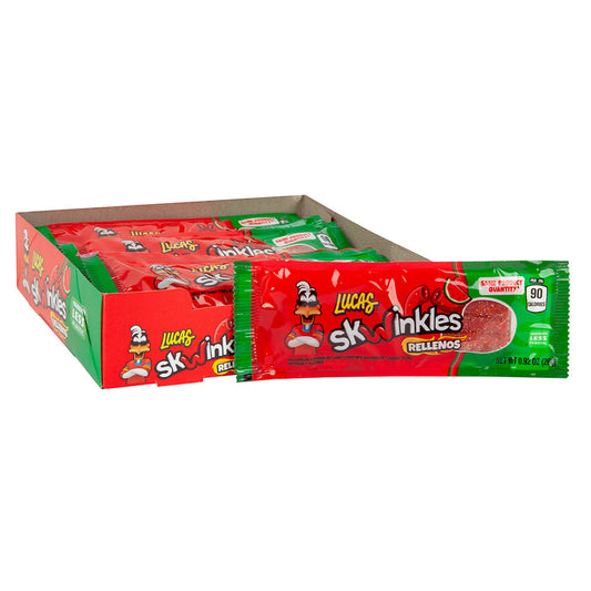 Wholesale Lucas Watermelon Skwinkles Relleno Watermelon 0.92 Oz- Bulk