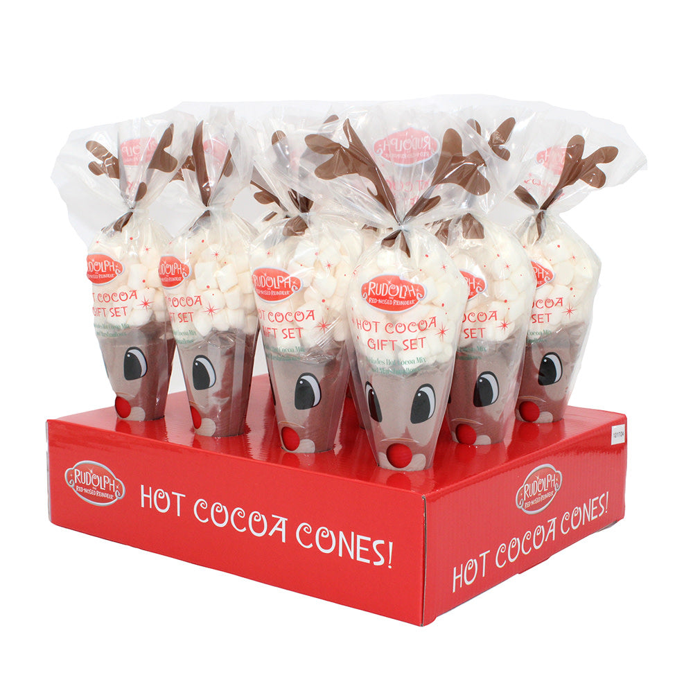 Wholesale Rudolph Hot Cocoa Cones 3.5 Oz- Bulk