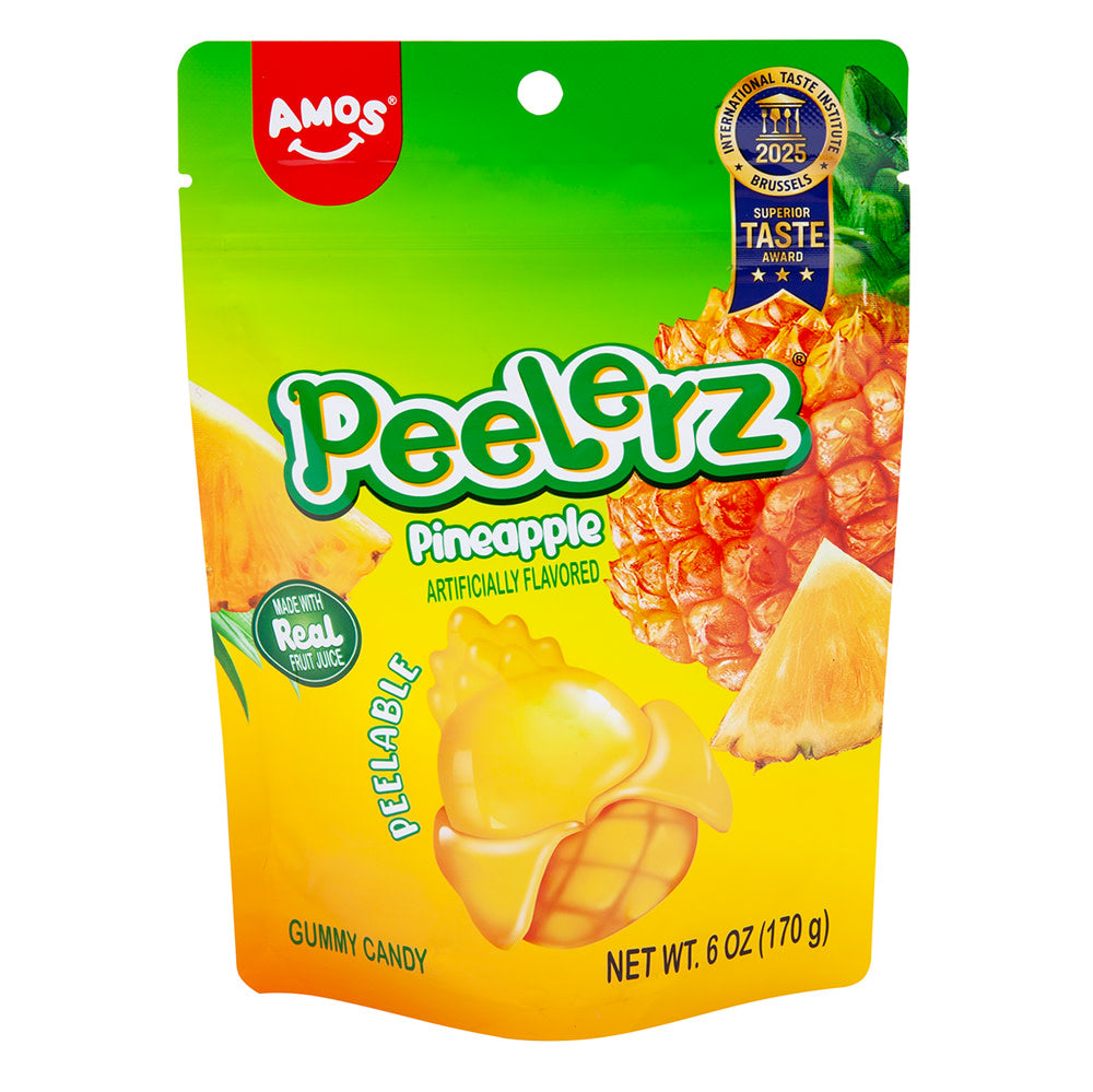 Wholesale Peelerz Gummy Pineapple 6 Oz Bag- Bulk