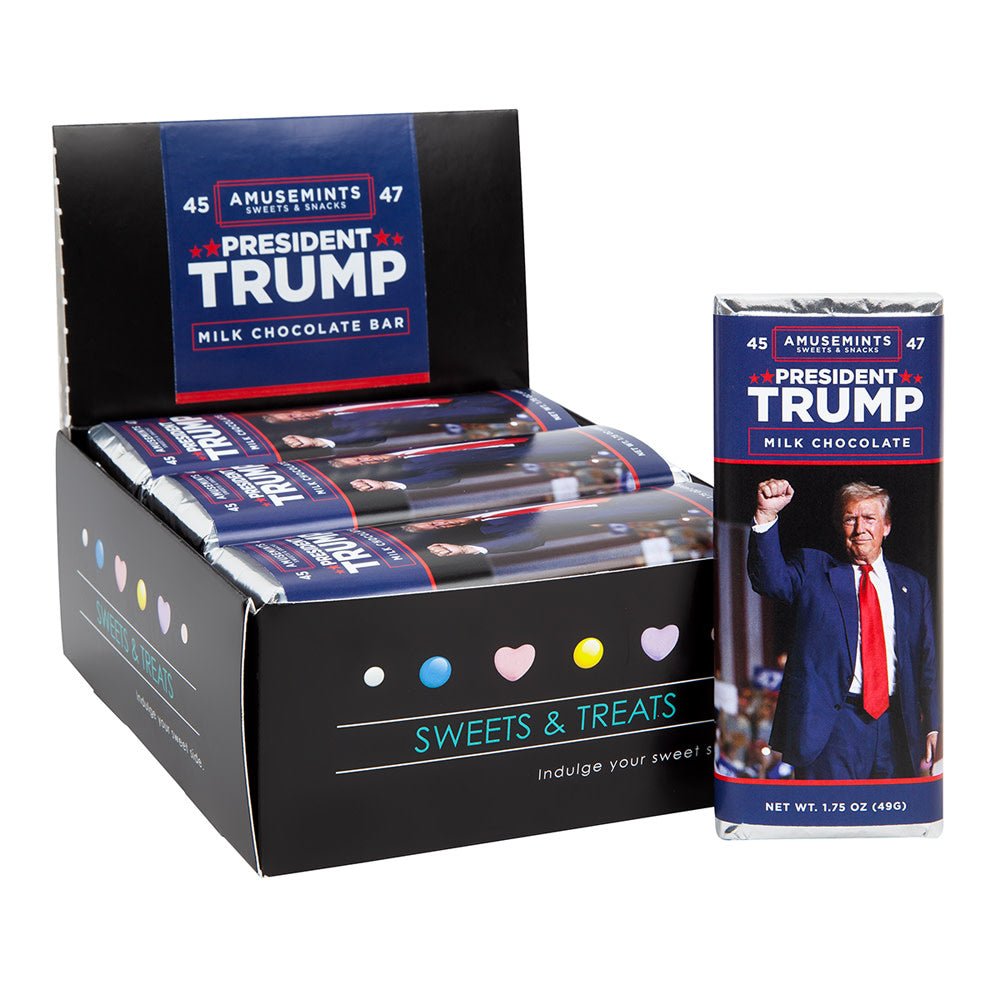 Wholesale MoMints President Trump Milk Chocolate Bar 1.75 Oz- Bulk